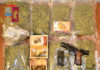 Donna arrestata con piu di due chili di droga, contanti e pistola
