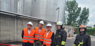 Il sindaco e il prefetto in visita alla Caviro: danni ingenti ancora da quantificare