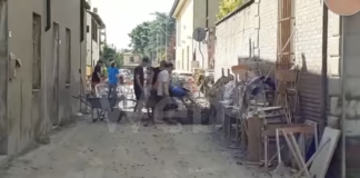 Sant’Agata sul Santerno devastata