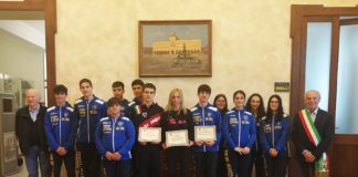 Il Sindaco Medri ha incontrato il campione di scherma Matteo Galassi e gli atleti del Circolo della Spada di Cervia Milano Marittima.