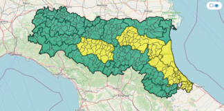 Allerta meteo gialla fino alla mezzanotte di domenica