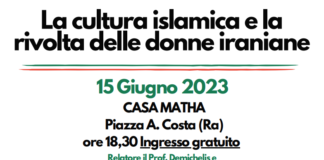La cultura islamica e la rivolta delle donne iraniane, incontro presso Casa Matha di Ravenna