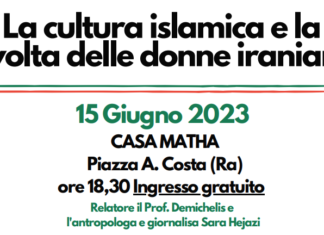 La cultura islamica e la rivolta delle donne iraniane, incontro presso Casa Matha di Ravenna