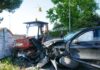 Auto contro trattore a Barbiano: due feriti