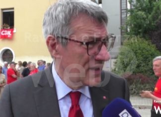Maurizio Landini alla CGIL di Faenza