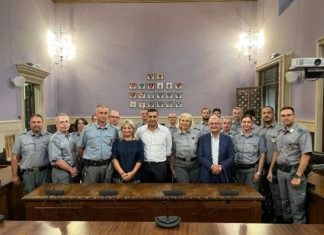 Alluvione, il ringraziamento del presidente della Provincia Michele de Pascale e del prefetto Castrese De Rosa alla Polizia provinciale