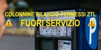 Polizia Locale Ravenna: Colonnine permessi giornalieri Ztl fuori servizio fino alle 13,39