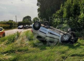 Ubriaca al volante provoca incidente. La 37enne era in auto con i tre figli