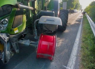 “Carambola” a Sant’Alberto coinvolti un trattore e due auto, due i feriti trasportati al Bufalini