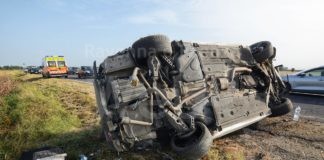 Auto si ribalta sulla Bastia: due giovani in ospedale