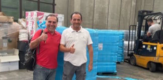 Associazione Cuore e Territorio aps: donazione pallets di acqua al Comune di Conselice