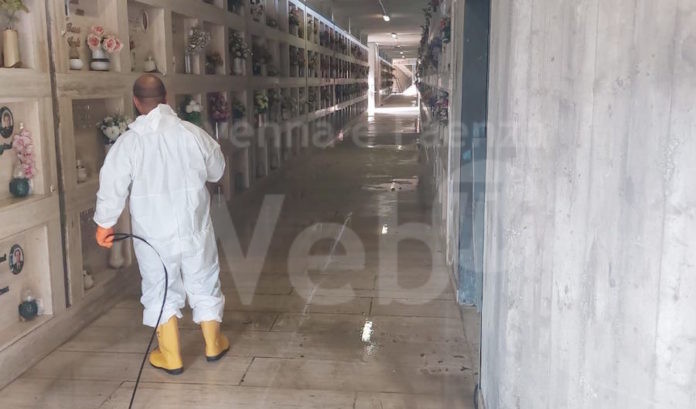 interventi sanificazione cimitero di lugo