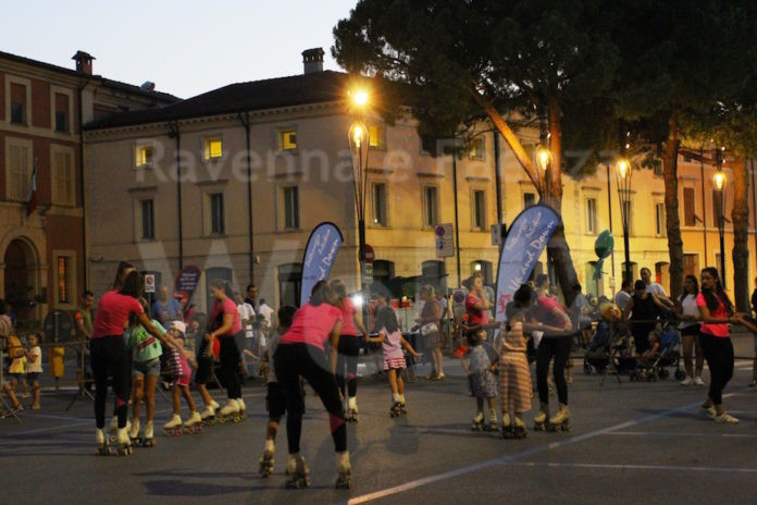 pattinaggio in piazza trisi