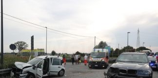 Incidente in via Marabina, due i feriti di cui uno in gravi condizioni