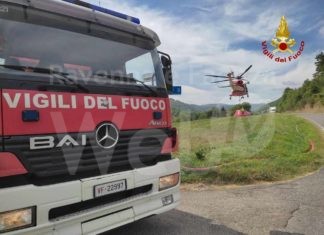 Aggiornamenti sull’incendio boschivo a Brisighella