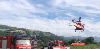 Incendio fra San Cassiano e San Martino in Gattara: fiamme alimentate dal vento