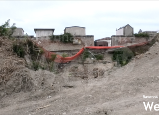 Lamone: nei prossimi giorni dovrebbe essere chiusa la breccia del cimitero