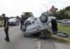 Incidente a Borgo Faina: minicar si ribalta e la conducente viene sbalzata fuori