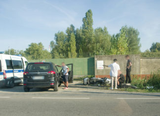 Incidente fra auto e moto in via Trieste. Due feriti trasportati all’ospedale