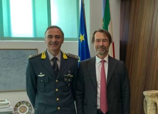 Camera di commercio: il Presidente Guberti dà il benvenuto al nuovo Comandante provinciale della Guardia di Finanza Leonardo Brandano
