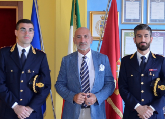 Il Questore di Ravenna Lucio Pennella accoglie due nuovi funzionari della Polizia di Stato