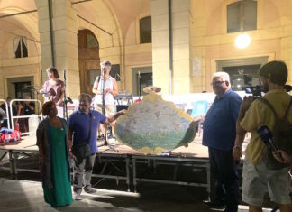 Bagnacavallo: ritorno dell’insegna del Bursôn sparita durante l’alluvione