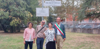 L’area verde di fronte al PalaCosta intitolata a Franco Vitali