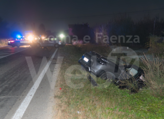 Bagnacavallo: Grave incidente nella notte, 4 giovani feriti di cui una trasportata al Bufalini