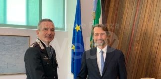 Il presidente della Camera di Commercio Guberti ha ricevuto il nuovo Comandante del Carabinieri Col. Lachi