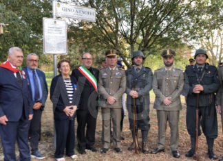 Inaugurato il parco dedicato la memoria del Caporale Maggiore Gino Arnoffi, Medaglia d’Oro al Valore Militare