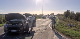 Sant’Antonio: Grave incidente fra due auto. Una donna di 60anni ferita trasportata al Bufalini