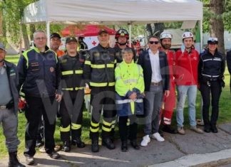 Una giornata in piazza con la Protezione civile