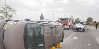 Incidente nei presi di Osteria, feriti i due conducenti delle auto coinvolte