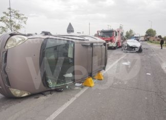 Incidente nei presi di Osteria, feriti i due conducenti delle auto coinvolte