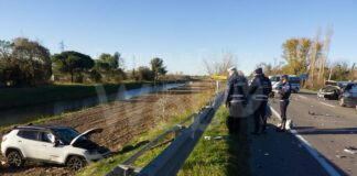 Incidente sulla statale Adriatica, tre veicoli coinvolti due i feriti