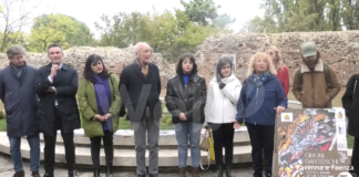 “Giorni Dantenschi”, inaugurata la decorazione a mosaico della ex-fontana della Rocca Brancaleone