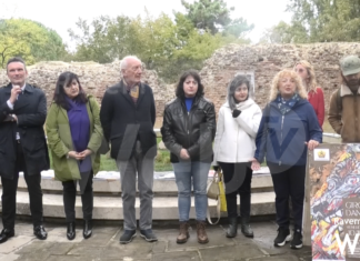 “Giorni Dantenschi”, inaugurata la decorazione a mosaico della ex-fontana della Rocca Brancaleone