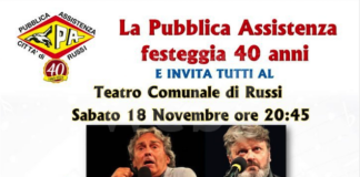 La Pubblica Assistenza di Russi festeggia 40 anni