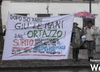 Ortazzo-Ortazzino: Italia Nostra e Comitato Collettivo Ravennate presidio davanti alla Camera di Commercio