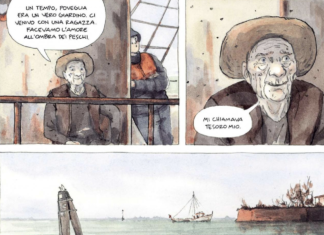 Il fumettista Piero Macola presenta al Ridotto del Rasi il graphic novel “Lagune”