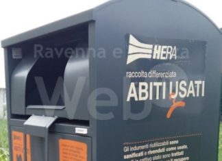 Hera: A Castel Bolognese spostati 2 cassonetti per la raccolta differenziata di abiti