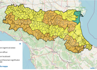 Prorogata l’allerta meteo fino alla mezzanotte di domani