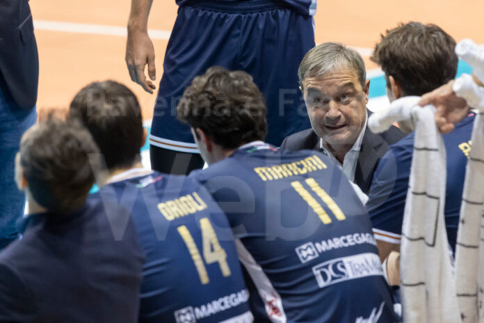 RAVENNA 10/12/2023. VOLLEY PALLAVOLO. Consar Ravenna - Conad Reggio Emilia 3-1.