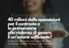 D.I.Re, Linea Rosa: “40 milioni dalle opposizioni per il contrasto e la prevenzione alla violenza di genere. È un’azione sufficiente?”