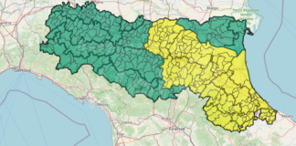 Allerta meteo gialla per criticità idraulica dalla mezzanotte di oggi alla mezzanotte di domani