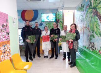 Doni ai piccoli degenti della Pediatria di Ravenna dal Comando dei Carabinieri della Tutela Biodiversità