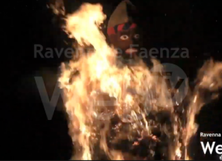 Rivoluzione Nott de Bisò: colorare il volto del Niballo in omaggio al rione vincitore