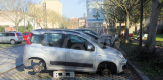 Furto: Rubate quattro ruote ad una Panda, parcheggiata nel Piazzale Torre Umbratica