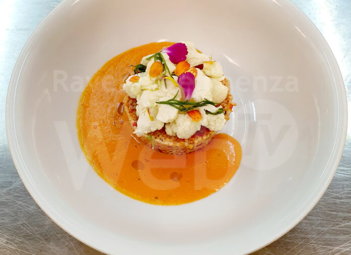 CS_34_Nella foto un piatto di una degustazione al Centro Porta Nova di Russi