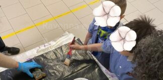 Alla scuola Riccardo Ricci si riciclano vecchie tele, Slow Food: Tutto è nato da un dono, il resto è magia